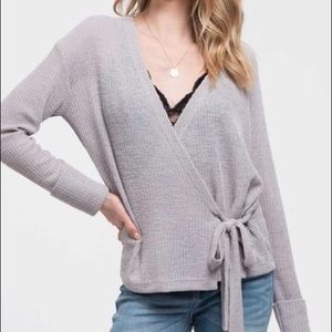 Wrapped front cardigan